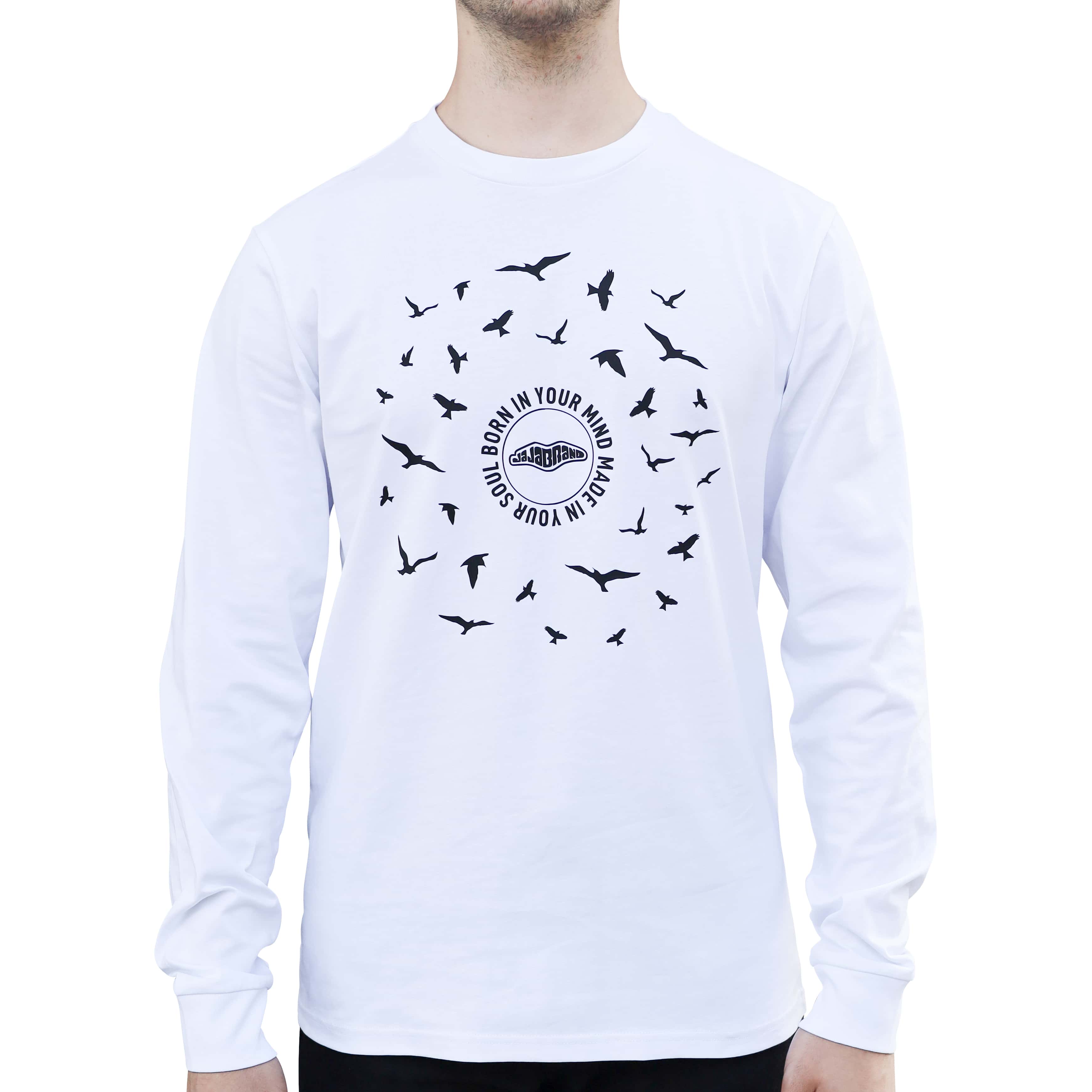 Swallow Bird Pattern Print Design 04 Men Button Up Shirt - JorJune